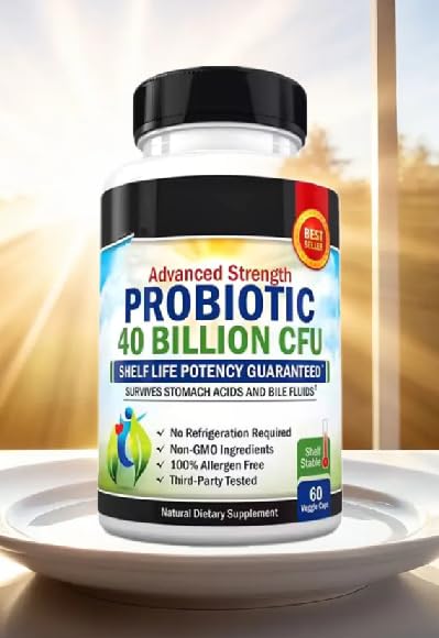 NaturalyPure Powerful Probiotic Capsule 40 Billion CFU, 1 Capsule