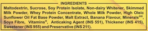 Endura Mass Weight Gainer Powder Banana Flavour 1.1 Pound