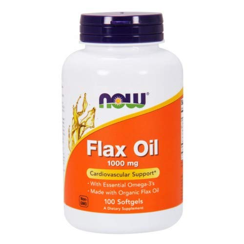 NOW Foods Flax Oil 1000 mg Softgels 1 Count