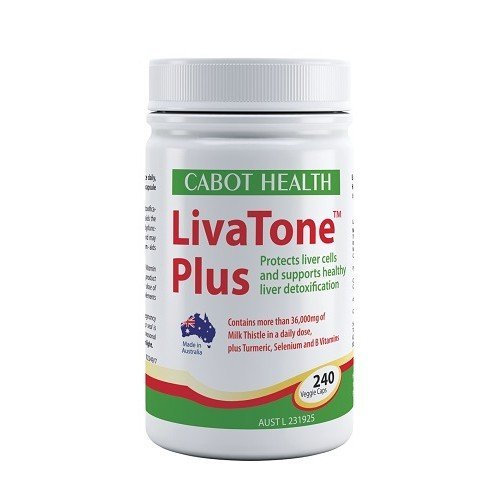 Cabot LivaTone Plus with Turmeric Capsules 240 Count