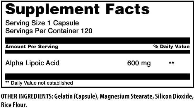Amazing Nutrition Alpha Lipoic Acid 240 Capsules