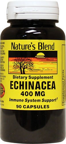 Nature's Blend Echinacea 400 mg Capsules, 90 Count
