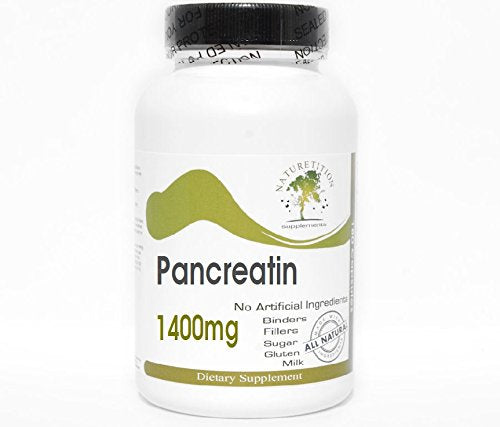 Naturetition Supplements Pancreatin 1400mg Capsule, 100 Capsules