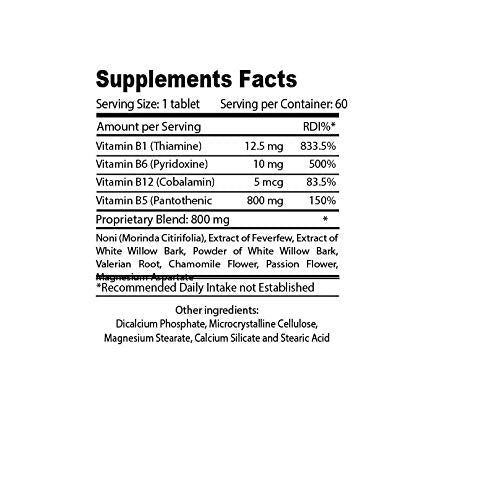 Organic Farms Vitamins Nerves Fix 60 Tablets
