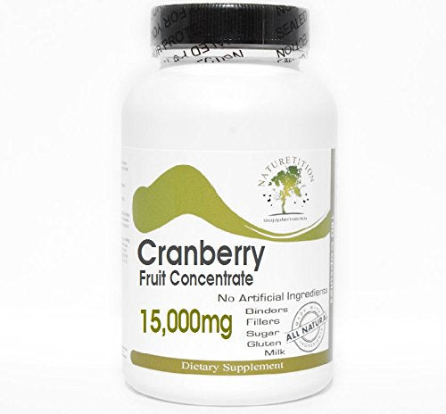 Naturetition Supplements Cranberry Fruit 15,000mg Concentrate Capsules, 200 Capsules