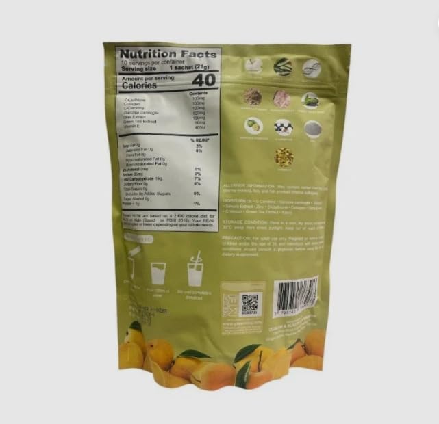 Generic Cris Cosmetics Milky Mango Glutathione and Collagen Drink Powder 7