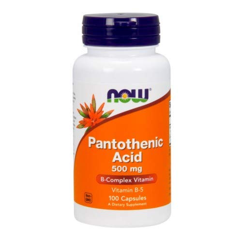 NOW Foods Pantothenic Acid 500 mg Capsule, 600 Capsules