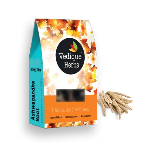 VEDIQUE HERBS Organic Ashwagandha Root Powder 8.8185 oz