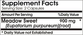 Naturetition Supplements Meadow Sweet 900mg Capsules, 180 Capsules
