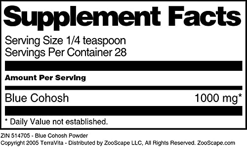 Terravita Blue Cohosh Powder, 3 Pack