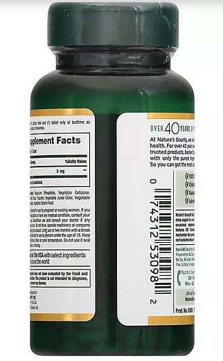 Nature's Bounty Melatonin 5 mg Bi-Layer Tablets, 180 Tablets