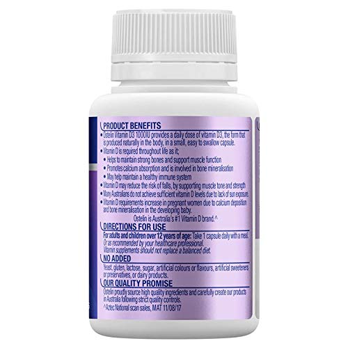 Ostelin Vitamin D3 1000IU Capsule, 130 Capsules