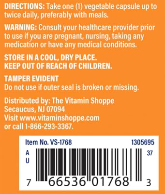 The Vitamin Shoppe Grape Seed Extract 100 Capsules, 120 Count