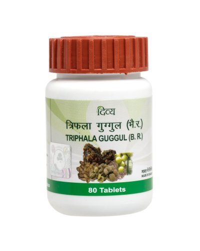 Patanjali Divya Triphala Guggul Tablets 80 Count