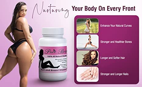 Pure BioTechnologies Butt Enhancer and Breast Enhancer Vitamins Capsule 30 Count