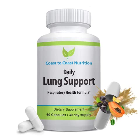 Coast to Coast Nutrition Daily Lung Cleanser & Detox Support Supplement, 60 Capsules