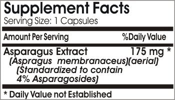 Naturetition Supplements Asparagus Root Extract 175mg Capsules, 90 Count