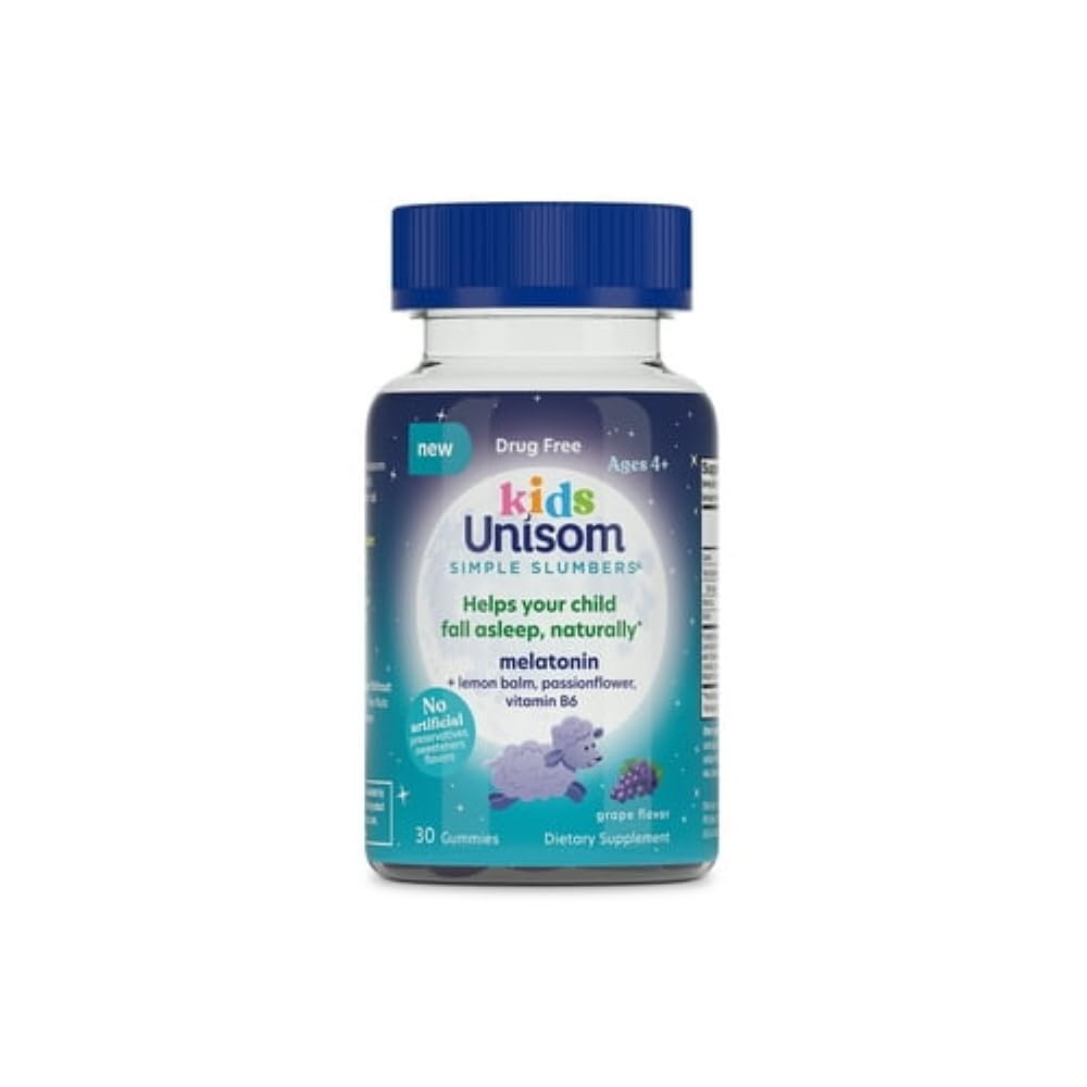 Unisom Simple Slumbers Kids Drug-Free Sleep Aid Gummies 30 Count