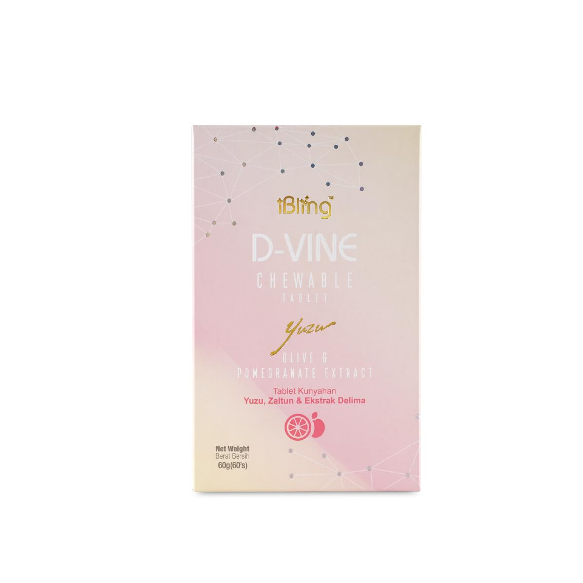 WELLOUS Ibling D-Vine Pomegranate Extract Chewable Collagen, 1 Count