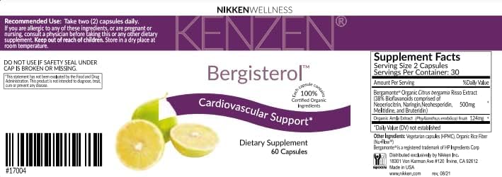 Goodscious Italian Citrus Bergamot Supplement Capsule 60 Capsules