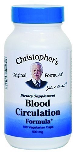 Christopher's Original Formulas Blood Circulation Formula Capsules, 100 Count