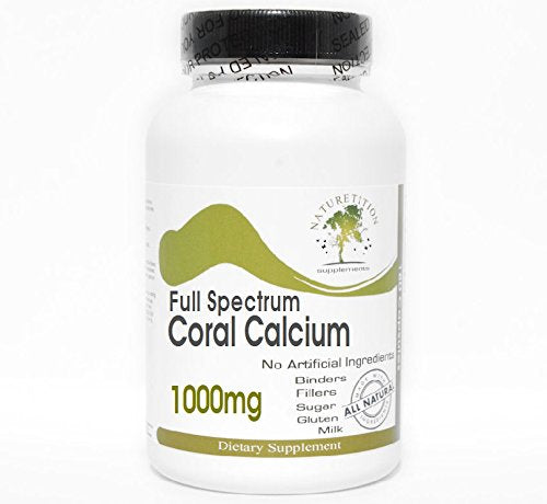 Naturetition Supplements Coral Calcium 1000mg Full Spectrum Capsules, 1 Capsule