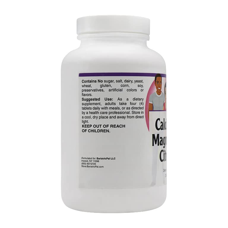 BariatricPal Calcium & Magnesium Citrates Tablet, 250 Count
