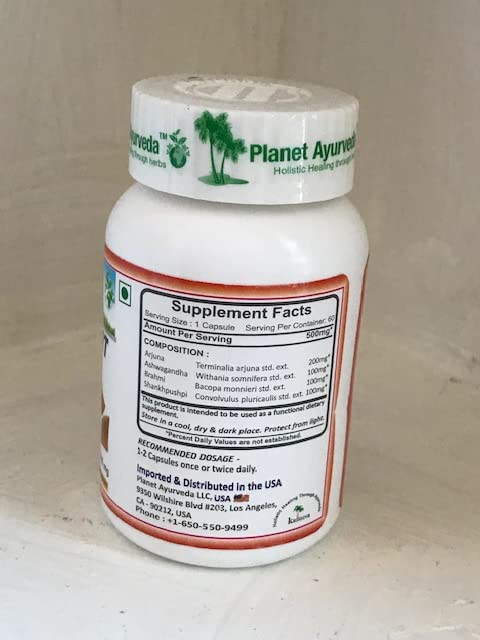 Planet Ayurveda Heart Care Pack Capsule, 8 Capsules