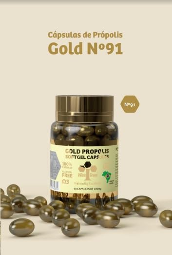 Generic Wax Green Bee Propolis N91 Gold 500mg Softgels 540
