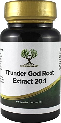 ThunderGodRoot.com Thunder God Vine Root 20:1 Supplement Capsules, 90 Count