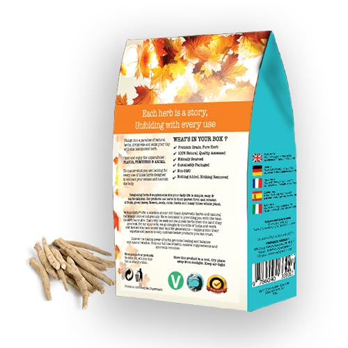 VEDIQUE HERBS Organic Ashwagandha Root Powder 8.8185 oz