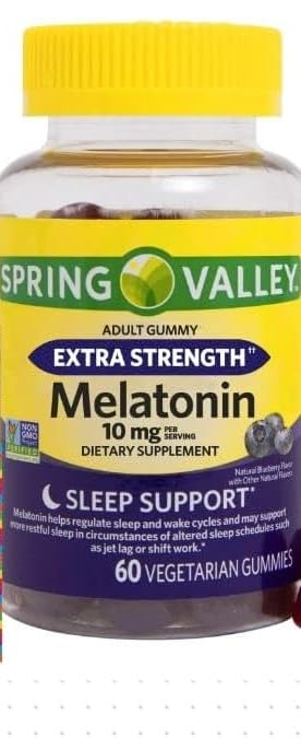 Generic Melatonin Adult Gummies Extra Strength Sleep Support 10 mg, 60 Gummies