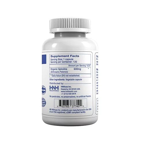 Dr.K&C Organic Spirulina Capsules, 360 Count