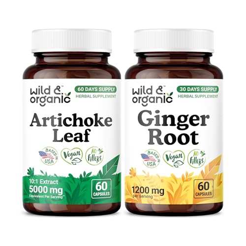 Wild & Organic Artichoke Leaf & Ginger Root 120 Capsules