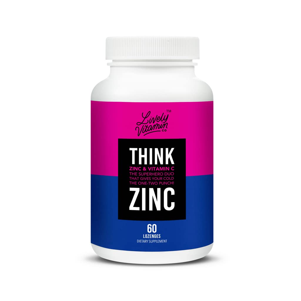 LIVELY VITAMIN CO Think Zinc Vitamin C Lemon Honey Gummy 60 Gummies