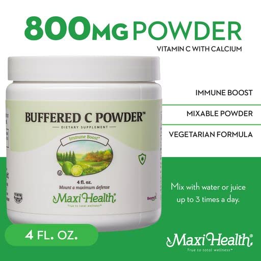 Maxi Health Buffered Vitamin C Powder 4 Ounces