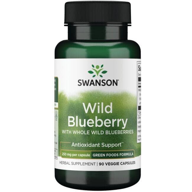 Swanson Wild Blueberry 250mg Capsules 90 Count