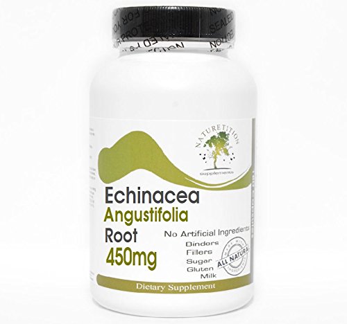 Naturetition Supplements Echinacea Angustifolia Root 450mg Capsules, 200 Count