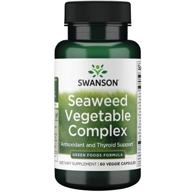Swanson Green Seaweed Vegetable Complex Capsules, 60 Count