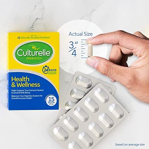 Culturelle Health & Wellness Daily Probiotic Supplement Capsules, 30 Count
