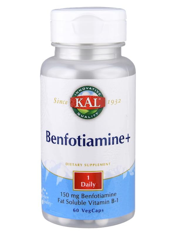 KAL Benfotiamine Plus Capsules, 60 Count