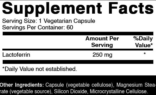 Oxify Lactoferrin 250 mg Capsule, 60 Capsules