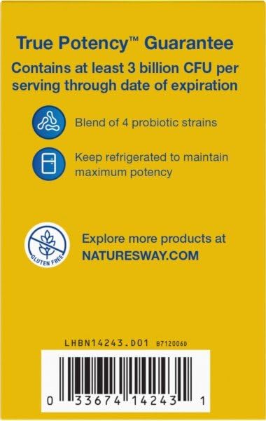 Nature's Way Primadophilus Probiotic Chewables for Kids, Chewable, 30 Count