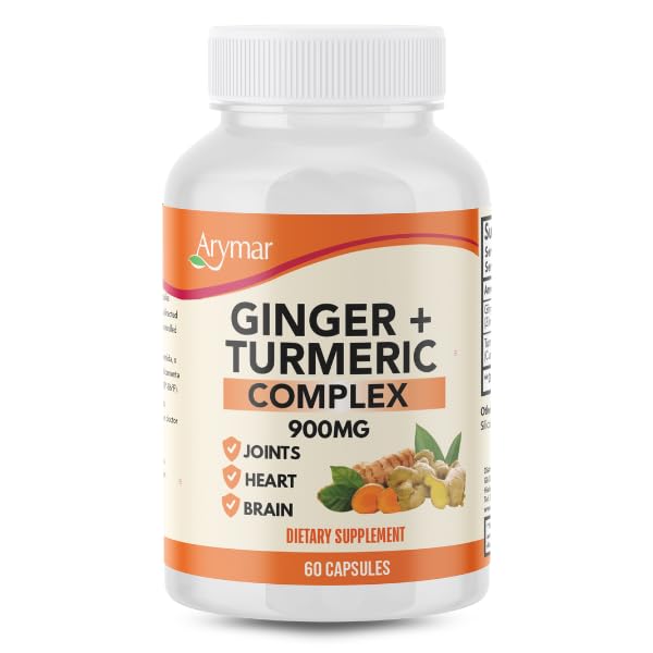Arymar Ginger Turmeric Supplement Capsule, 60 Capsules