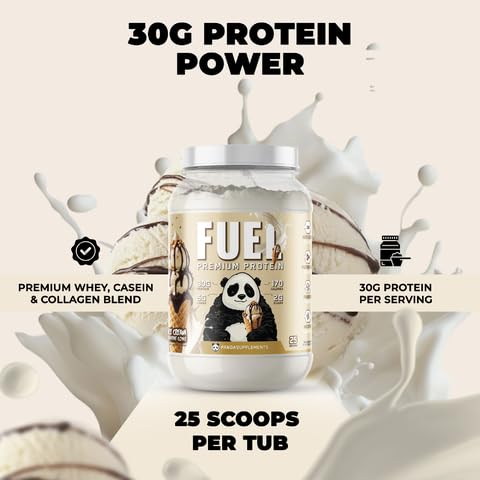 Underground Bio Labs Panda Fuel Premium Protein Whey Protein Powder, 2.5 lb, 40 Servings