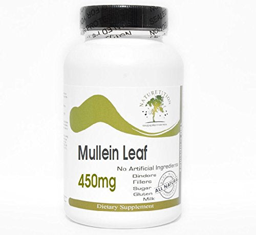 Naturetition Supplements Mullein Leaf 450mg, 100 Capsules