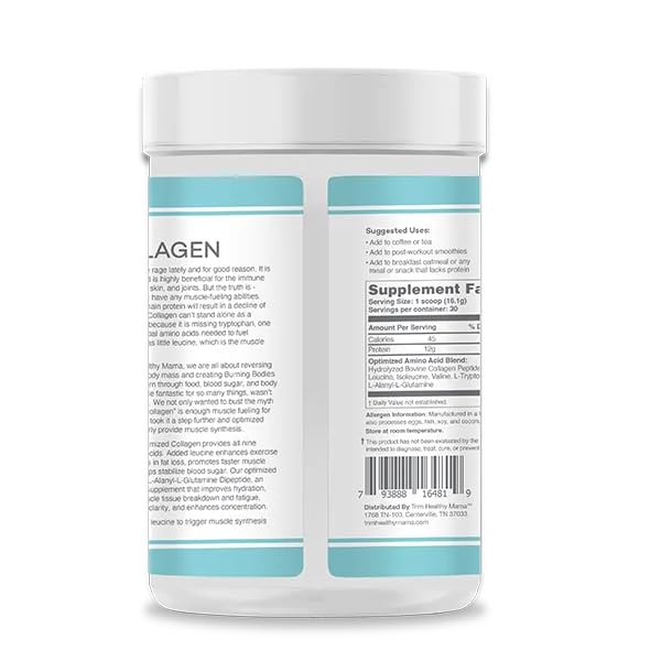 Trim Healthy Mama Optimized Collagen Protein Powder, 17 oz
