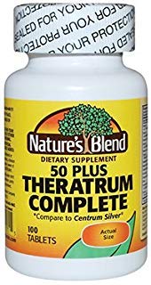 Nature's Blend Theratrum Complete 50 Plus with Lutein and Lycopene Tablets 100