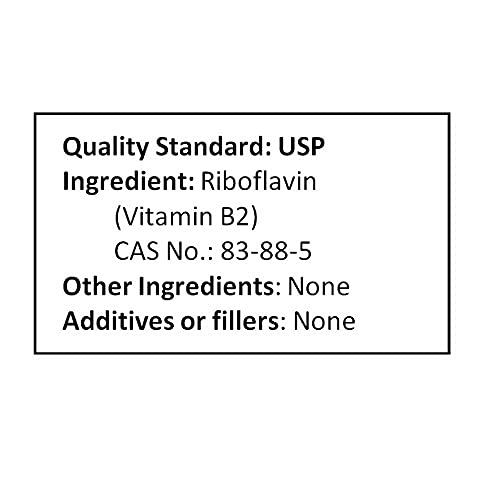 NuSci Vitamin B2 Riboflavin Powder 1.76 oz