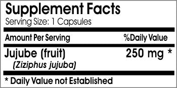 Naturetition Supplements Jujube 250mg Capsule, 180 Capsules